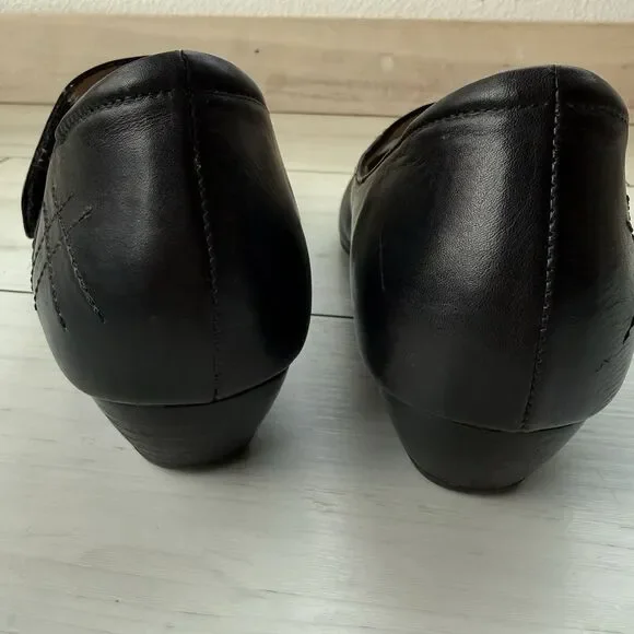 Ziera Kumfs Black Mary Jane Heels Leather Women’s Size EUR 41 US 10 Comfort - Picture 6 of 15
